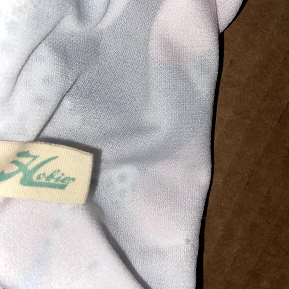 Hobie Girls Swimsuit Top Size 8 Colorful Cropped Criss Cross Back NWT * - Picture 7 of 7